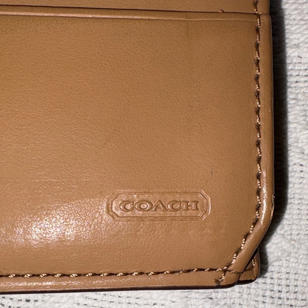 Vintage Coach Brown Leather Wallet, Peeling BNWOT - Picture 7 of 14